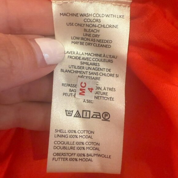 ANTHROPOLOGIE MAEVE Sleeveless Square-Neck Drop-Waist Midi Dress Red Floral S - Picture 7 of 9